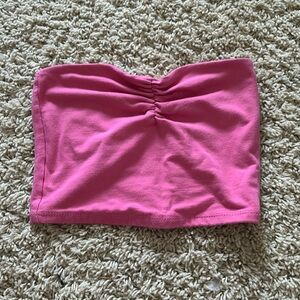 pink tube top